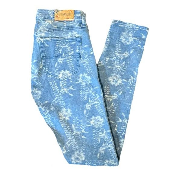 Ralph Lauren Denim - Ralph Lauren Denim and Supply skinny floral jeans
